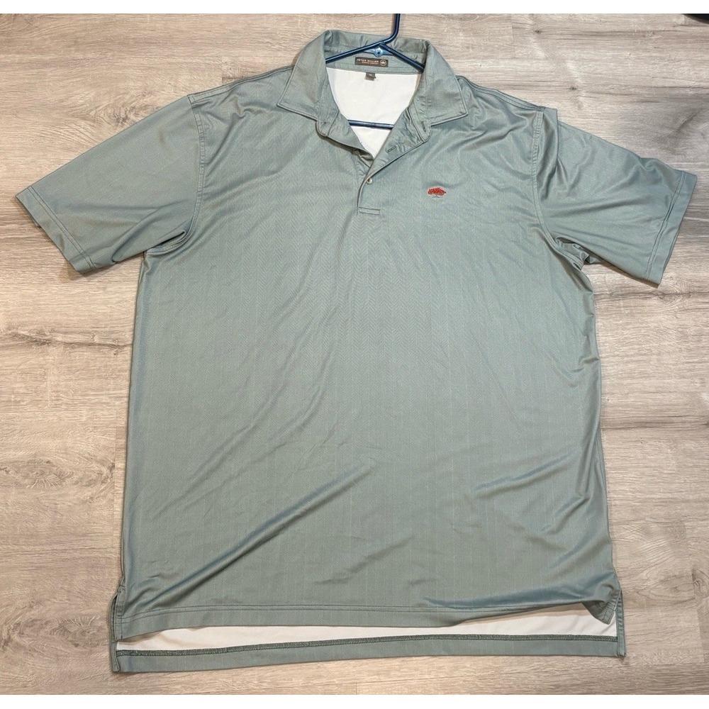 Peter Millar Summer Comfort Green Polo Mens Size XL‎